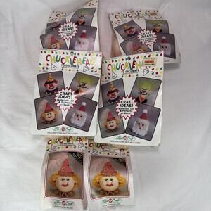 VTG Fibre Craft Chucklehead Doll Heads 18 Pack Arts Crafts Making Cone Heads